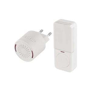 Sonerie fără fir pentru priză 230 V + 1x CR2032, albă imagine