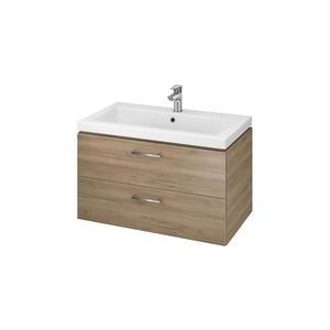 Cersanit S801-154-DSM - Dulap de baie suspendat cu lavoar LARA 80 cm nuc imagine