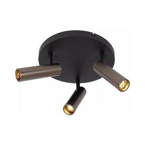 Lucide 22974/13/15 - Plafonieră cu spoturi GRADO 3xGU10/12W/230V maro/negru imagine