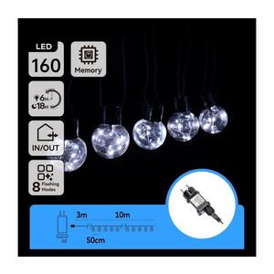 - Ghirlandă LED decorativă pentru exterior 160xLED/3, 6W/230V 10m IP44 alb rece imagine