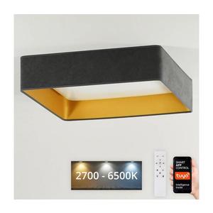 Plafonieră LED dimabilă Brilagi VELVET SQUARE LED/36W/230V Wi-Fi Tuya gri + telecomandă imagine