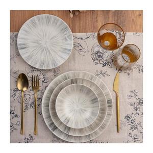 Set veselă 24 piese din porțelan, gri imagine