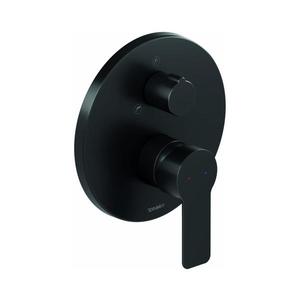 Duravit D-CODE DC5210012046 - Baterie pentru cadă, montaj încastrat, negru mat imagine