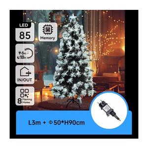 - Brad de Crăciun LED pentru exterior 85xLED/3, 6W/230V/8 funcții 90cm IP44 alb rece imagine