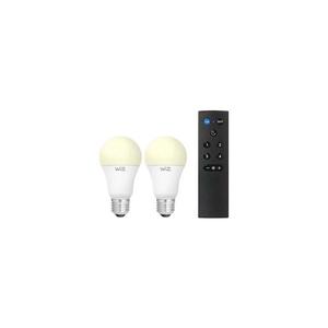 Set 2 becuri LED reglabile A60, E27, 9W, 230V, 2700K, Wi‑Fi + telecomandă – WiZ imagine