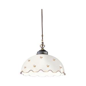 Kolarz 731.32.162 - lustră suspendată pe cablu NONNA 1xE27/75W/230V, diametru 36 cm, design floral, aur roz imagine