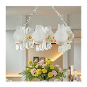 Brilagi - Candelabru cu lanț QUEEN 6xE14/40W/230V fag/crem imagine