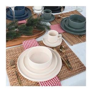 Set de veselă 20 piese, multicolor, din ceramică stoneware imagine