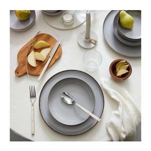 Set de veselă, 18 piese, porțelan, gri imagine