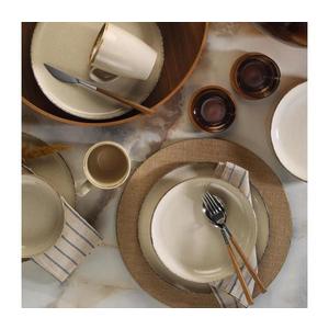 Set de masă 16 piese, bej, porțelan imagine