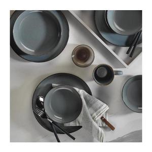 Set de masă, 16 piese, gri/porțelan imagine