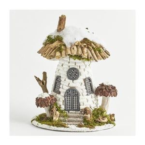 Decorațiune LED de Crăciun pentru exterior, căsuță, 4xLED/2xAA, IP44 imagine