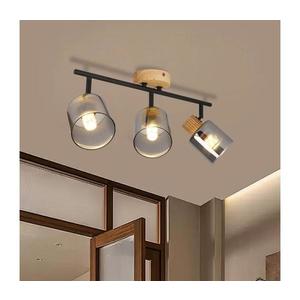 Brilagi - Spot HYGGE, 3xE14/15W/230V, finisaj lemn de cauciuc/sticlă fumurie imagine
