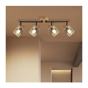 Brilagi - Lampă spot HYGGE 4xE14/15W/230V lemn de cauciuc/fumuriu imagine