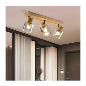 Brilagi - Spot HYGGE 3xE14/15W/230V lemn de cauciuc/fumuriu imagine