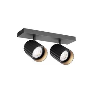 Redo 01-3403 - Spot DELPHI 2x GU10/7W/230V, negru imagine