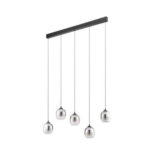 Redo 01-3490 - Lustră LED reglabilă pe cablu KHADI 5xLED/5, 2W/230V negru/fumuriu imagine
