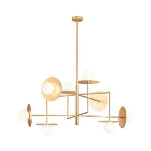 Redo 01-2735 - Candelabru pe tijă PLATO 8xG9/10W/230V auriu imagine