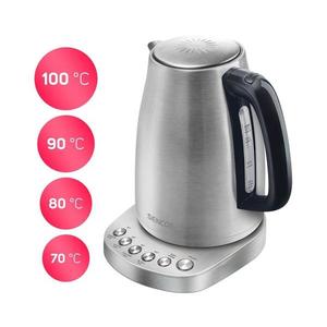 Fierbător de apă cu termoreglare 1, 7 l 2200W/230V oțel inoxidabil Sencor imagine