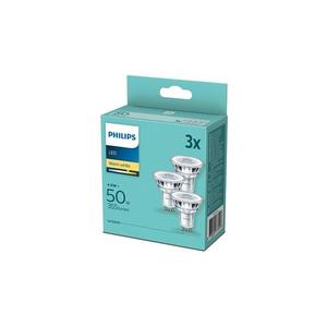SET 3x Bec LED Philips GU10/4, 6W/230V 2700K imagine