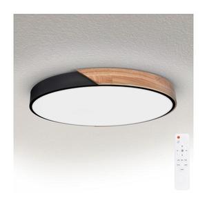 Brilagi - Plafonieră LED reglabilă PILANA LED/60W/230V stejar/negru Ø 58, 5 cm + telecomandă imagine