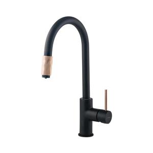 Baterie pentru chiuvetă Deante ASTER BCA_B64M, negru/alamă imagine