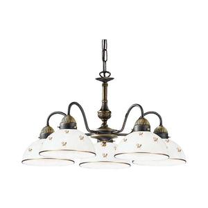 Kolarz 731.85.170 - Lustru pe lanț NONNA 5xE27/75W/230V flori roz auriu imagine