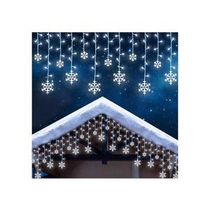 Perdea LED de exterior pentru Crăciun, 224 LED, 3, 5 x 0, 75 m, IP44, alb rece imagine