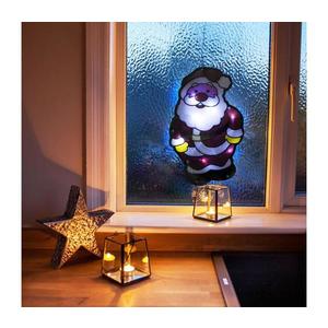 Decorațiune LED de Crăciun Moș Crăciun, 8x LED, 3x AAA, lumină alb rece imagine