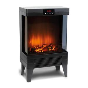 Șemineu electric LED cu încălzire, 2000 W, 230 V + telecomandă imagine