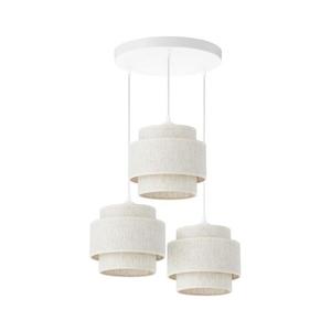 Lustră suspendată pe cablu BOHO, 3xE27/60W/230V, albă imagine