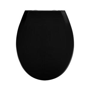 WENKO 23443100-WC Capac WC KOS 44 x 37 cm negru/argintiu imagine