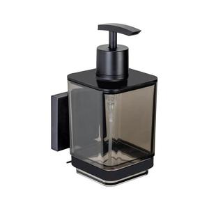 WENKO 71444800 - Dozator de săpun VACUUM-LOC QUADRO ED 7, 5x16 cm negru imagine