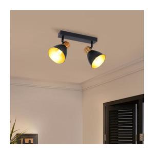 Brilagi - Spot ODENSE 2xE14/10W/230V lemn de cauciuc/negru imagine