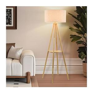 Brilagi - Lampă de podea NORDIC WAVE 1xE27/15W/230V lemn de cauciuc/in imagine