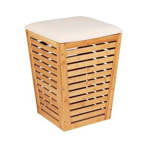 WENKO 25143100 - Coș pentru rufe BAMBUSA 40x56 cm maro imagine