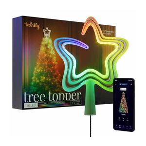Stea LED RGB dimabilă de Crăciun Twinkly TWTT030SPP-GUSB 76xLED USB Wi-Fi imagine