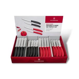 Victorinox - Set de cuțite pentru legume SWISS CLASSIC, 80 buc., negru/roșu imagine