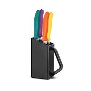 Victorinox Swiss Classic - Set de 5 cuțite de bucătărie cu suport, multicolor imagine