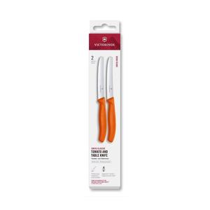 Victorinox Swiss Classic - Set de 2 cuțite pentru legume, lamă 11 cm, portocaliu imagine
