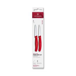 Victorinox - Set de 2 cuțite pentru legume SWISS CLASSIC, lamă 8 cm, roșu imagine