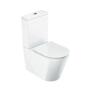 Ravak X01872 - WC combinat Rimless ELEGANT, ceramică, alb, cu capac SoftClose imagine