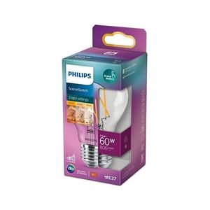 Bec LED dimabil Philips Warm Glow A60 B22/7W/230V 2200-2700K CRI 90 imagine