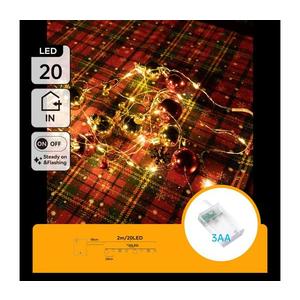 - Ghirlandă luminoasă de Crăciun 20xLED/3xAA 2m alb cald imagine