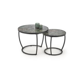 Set de 2 mese de cafea AURORO, verde/antracit imagine