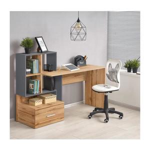 Birou GORA, stejar wotan/antracit imagine