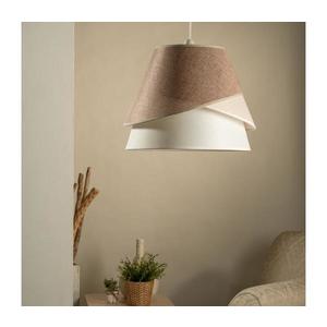 ONLI - Lampă suspendată pe cablu POLLON 1xE27/15W/230V maro/crem/bej imagine