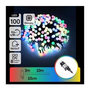 - Ghirlandă LED RGBY decorativă de exterior 100xLED/3, 6W/230V/8 funcții 10m IP44 imagine