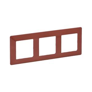 Legrand 754073 - Cadru pentru intrerupatoare VALENA LIFE 3P caramiziu imagine