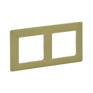Legrand 754082 - Cadru pentru intrerupatoare VALENA LIFE 2P verde imagine